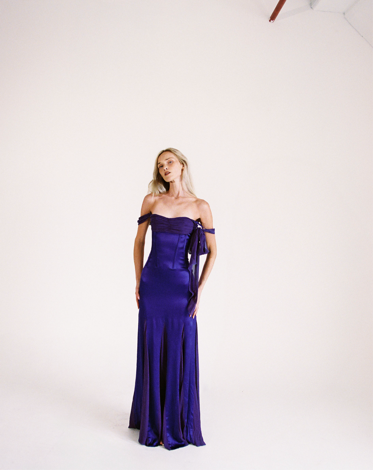 2000’s purple silk & satin gown