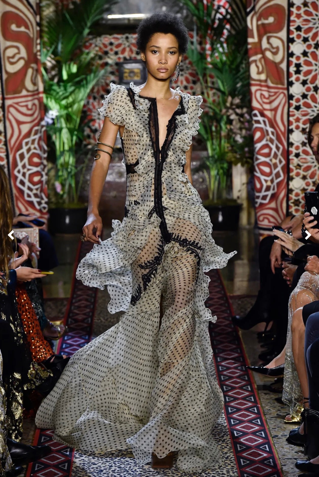S/S 2017 RC runway ruffle gown