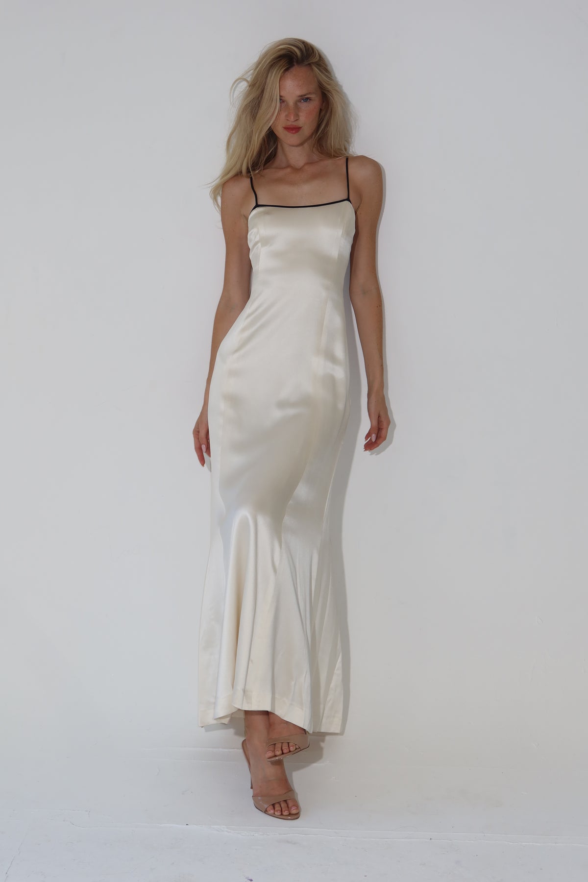 F/W 1995 Chanel silk white dress