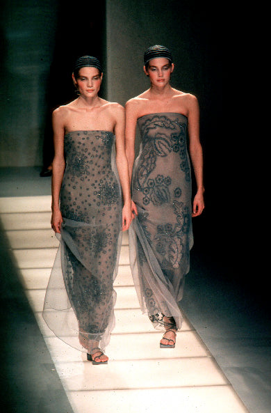 S/S 1999 runway beaded gown