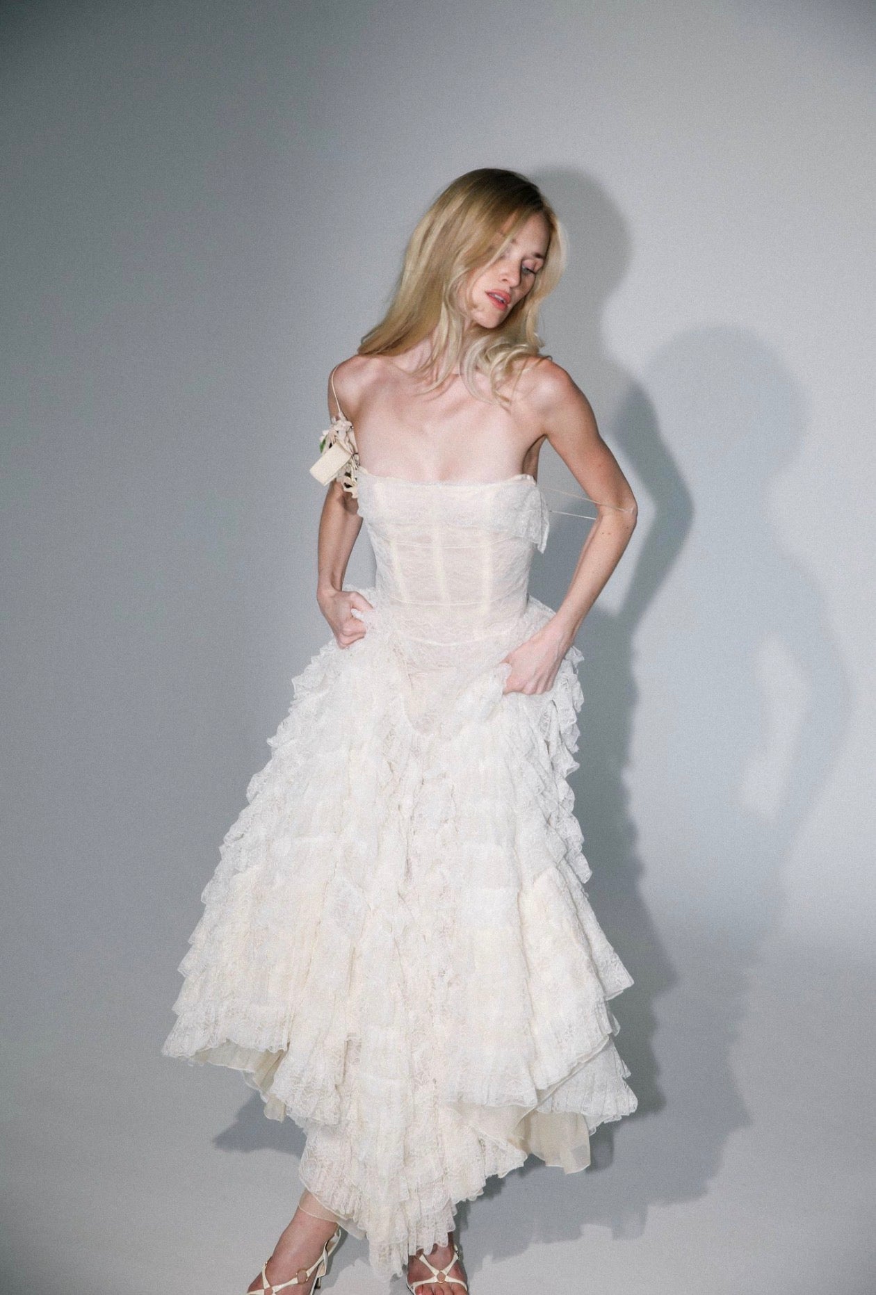 Roberto Cavalli runway F/W 2007 lace gown