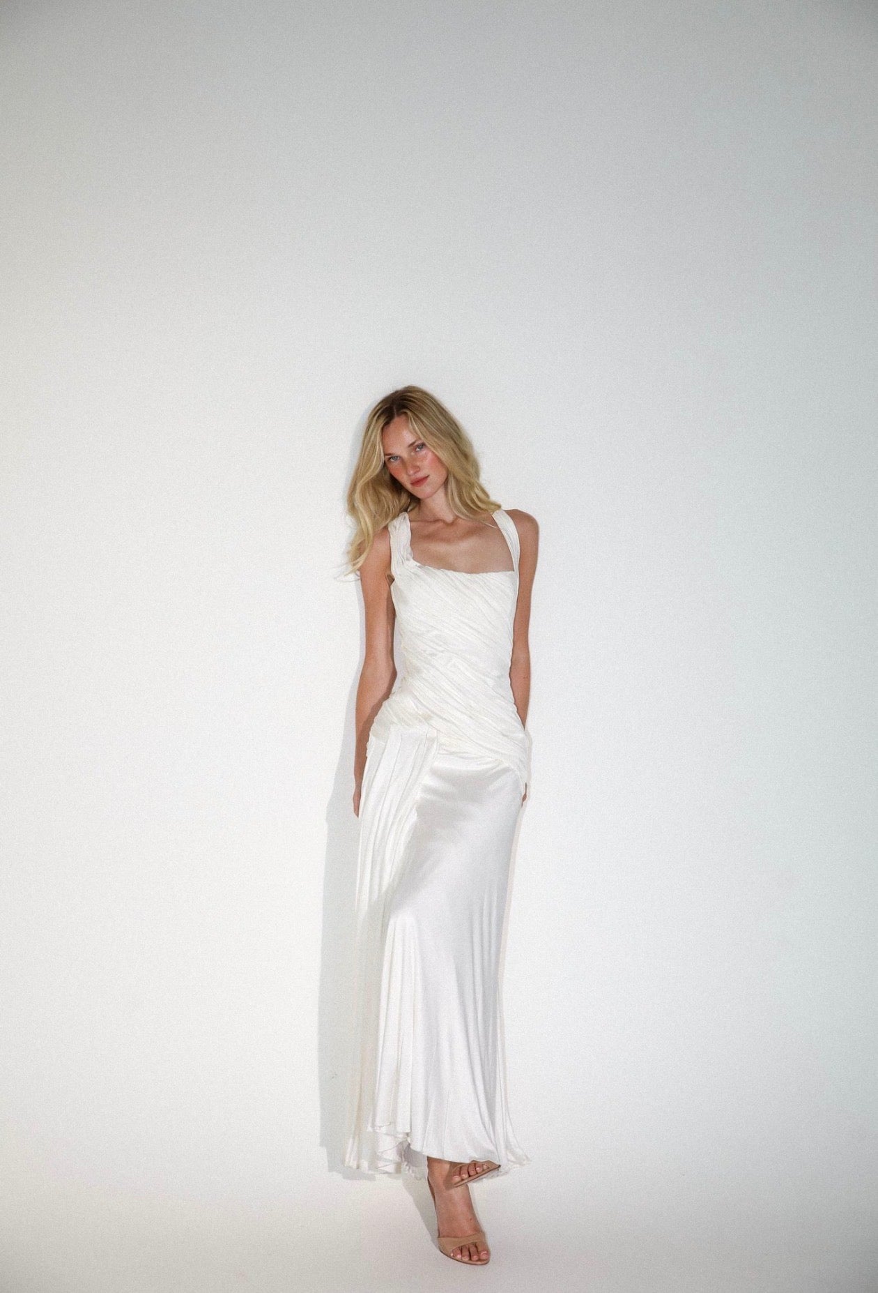 Early 2000’s silk corset gown