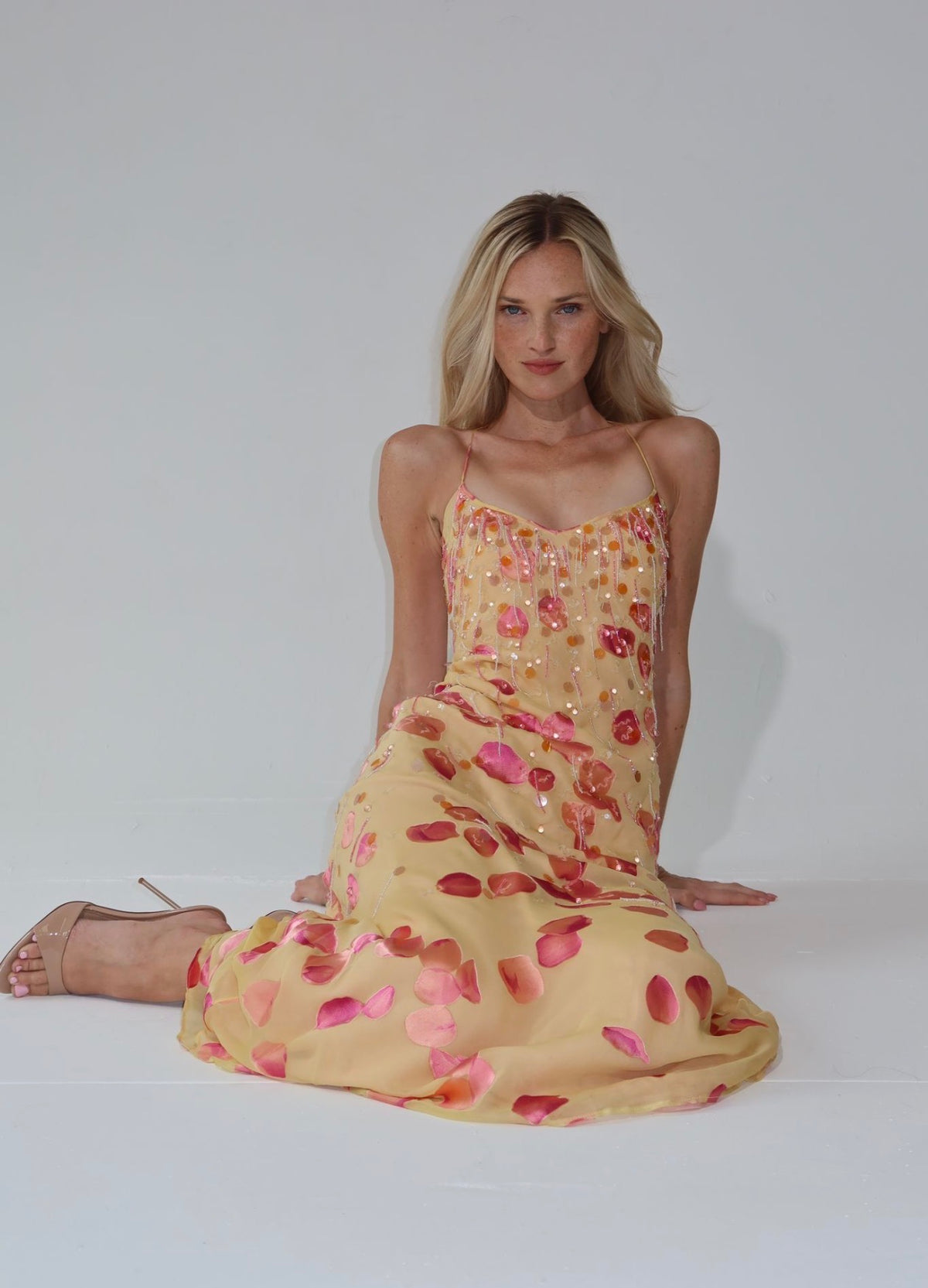 S/S 2001 runway & campaign embellished gown