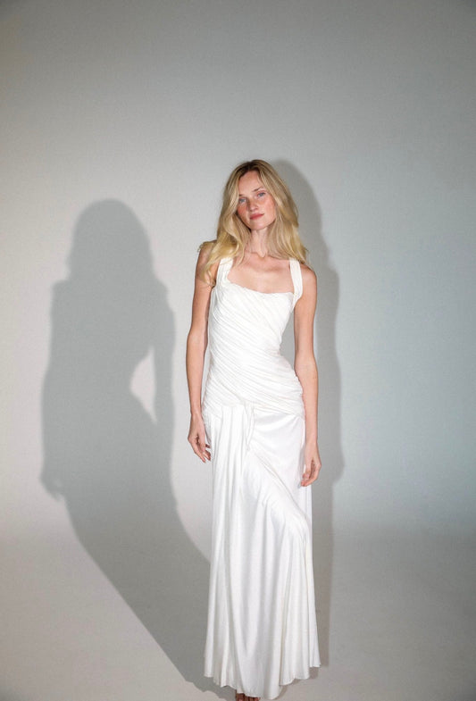 Early 2000’s silk corset gown