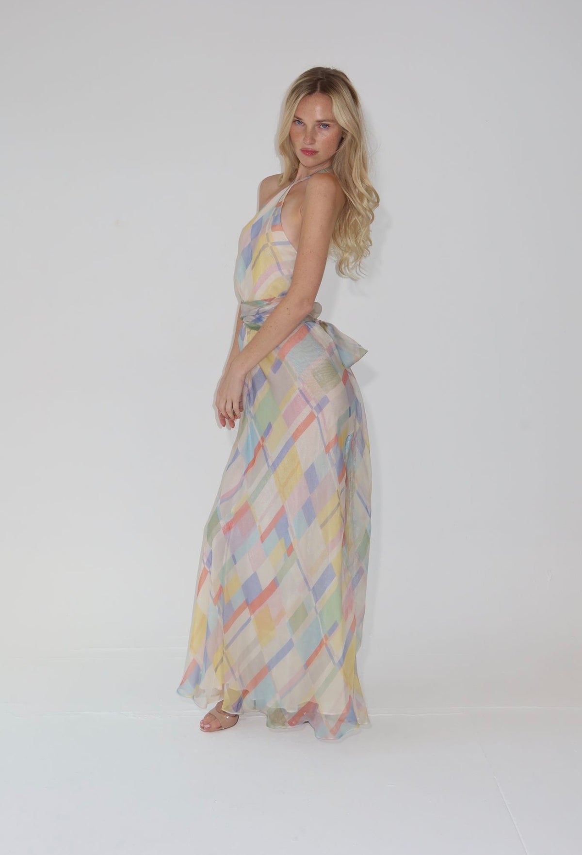 Chanel cruise 1999 colorful silk dress