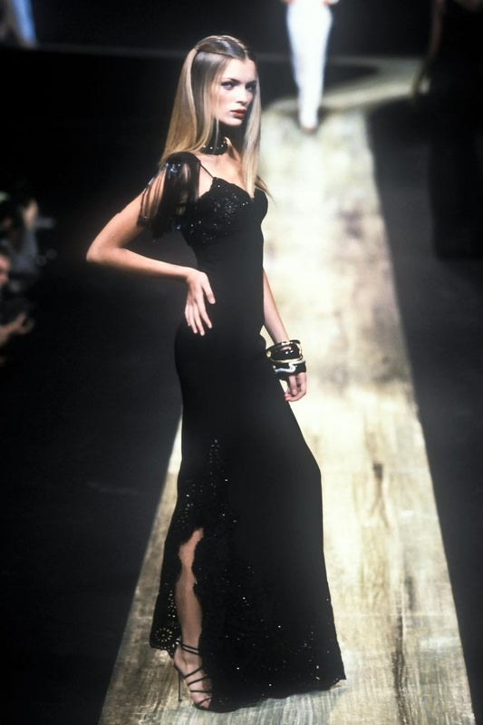 S/S 1998 runway beaded gown