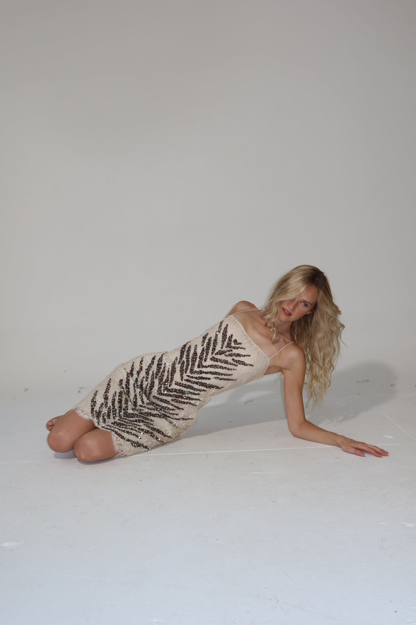 Early 2000’s lace sequin dress