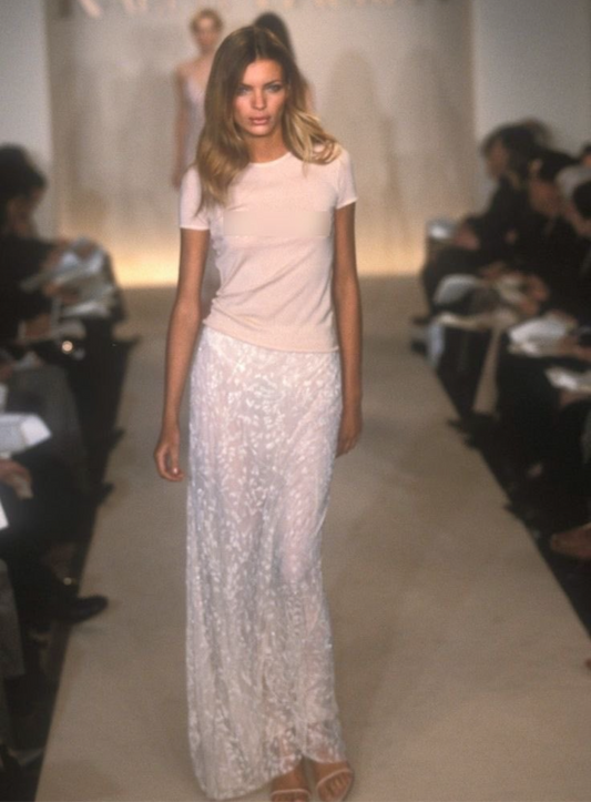 S/S 1998 beaded skirt