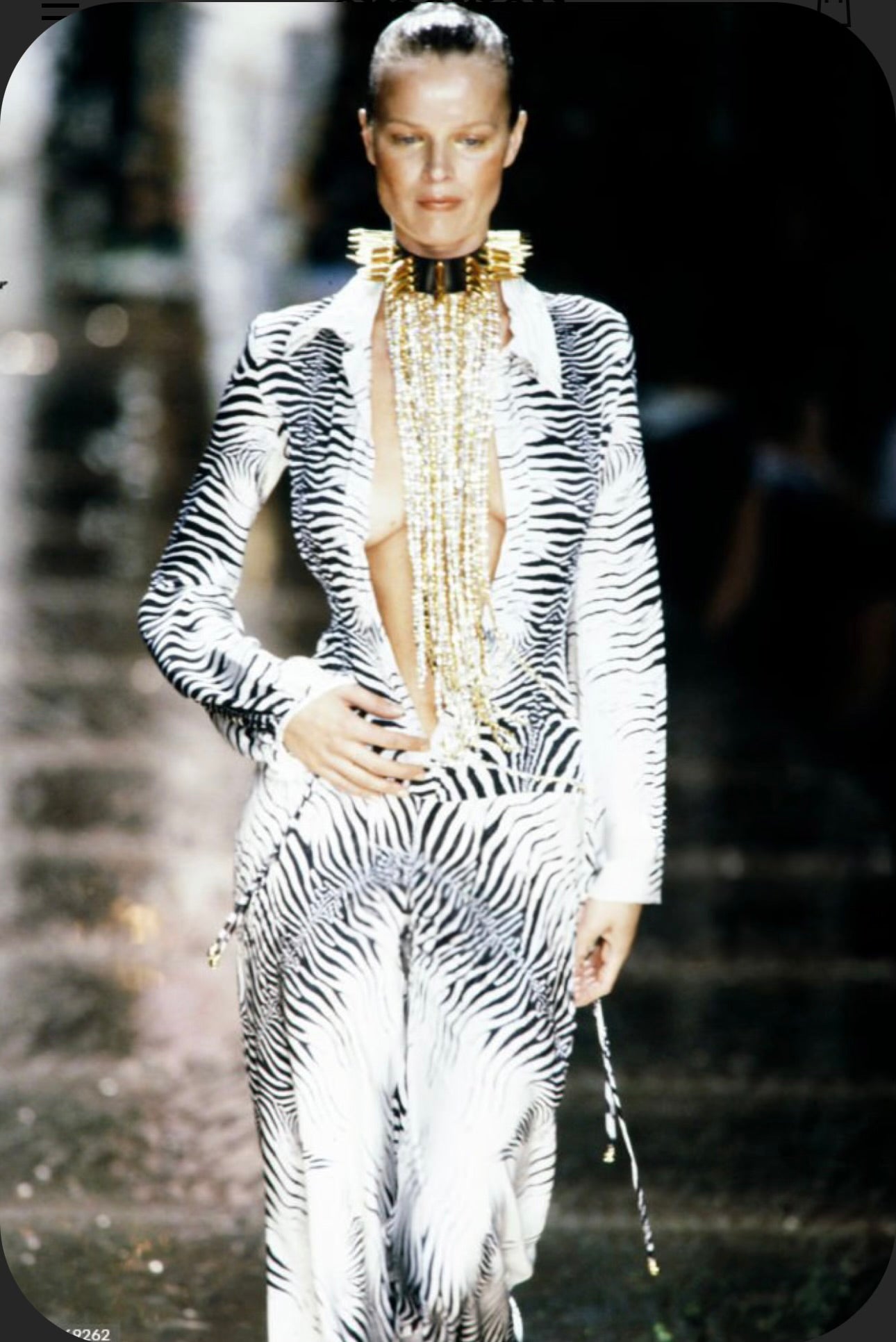 Roberto Cavalli SS2000 Runway Silk Jumpsuit