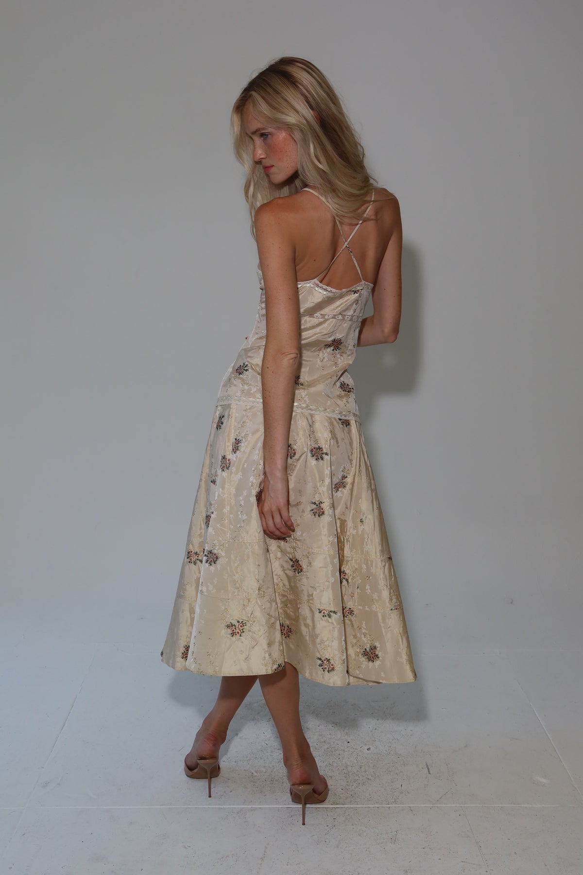 Early 2000’s silk floral set