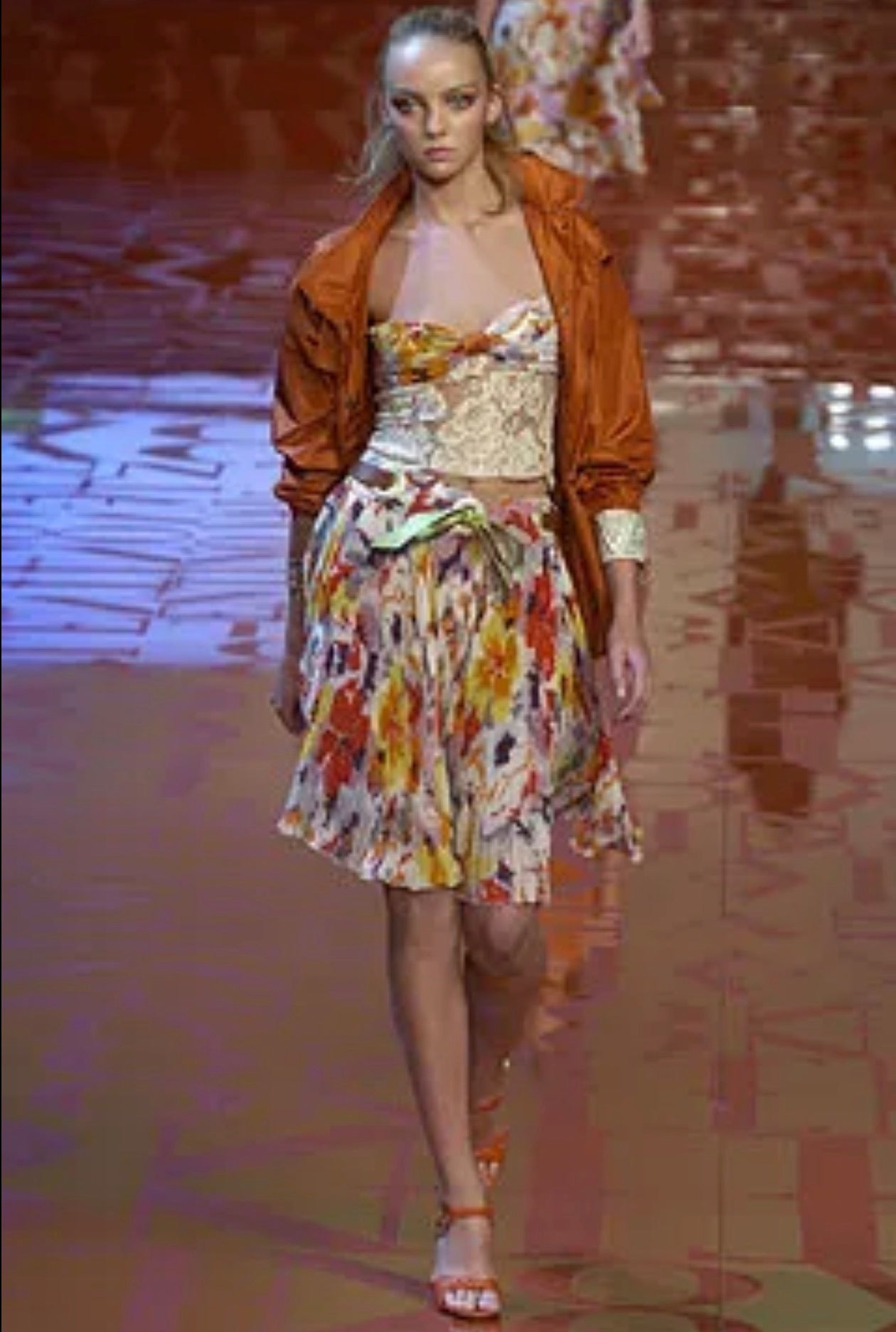 S/S 2005 runway silk & lace set
