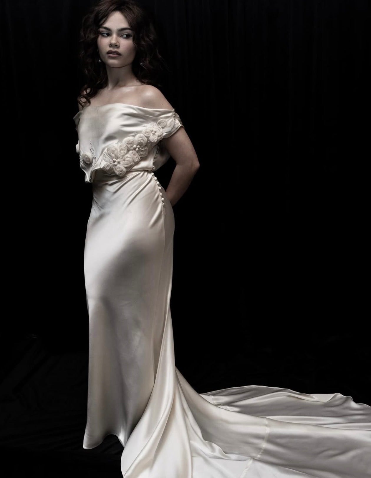 Vintage Galliano ivory gown
