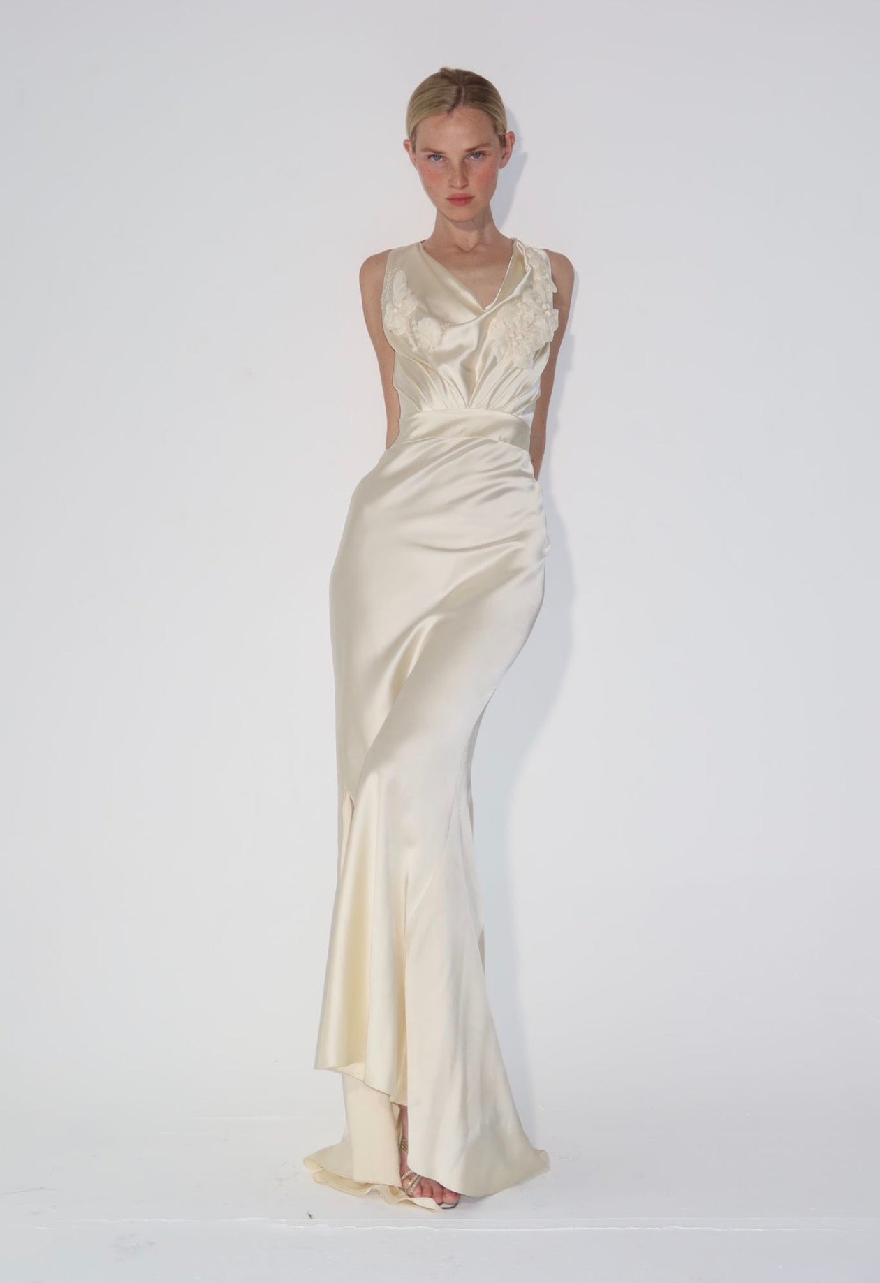 Vintage Galliano ivory gown