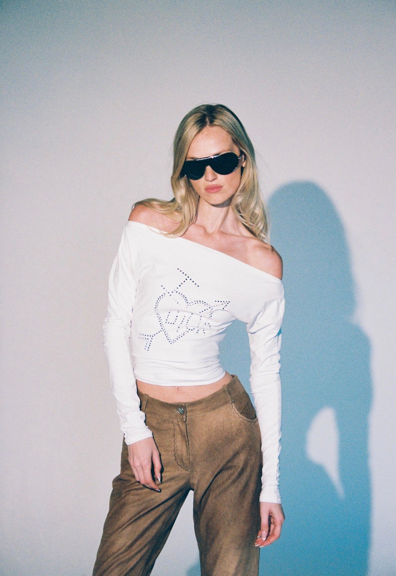 CD S/S 2003 brown suede pants