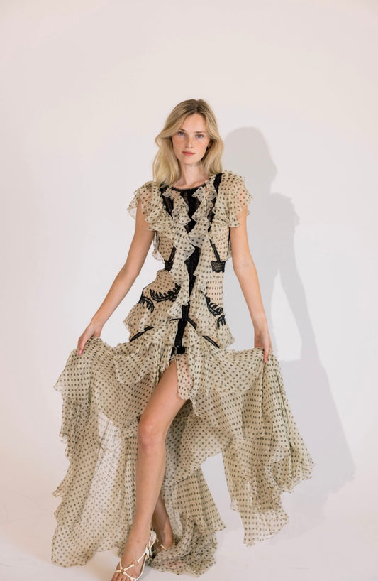 S/S 2017 RC runway ruffle gown