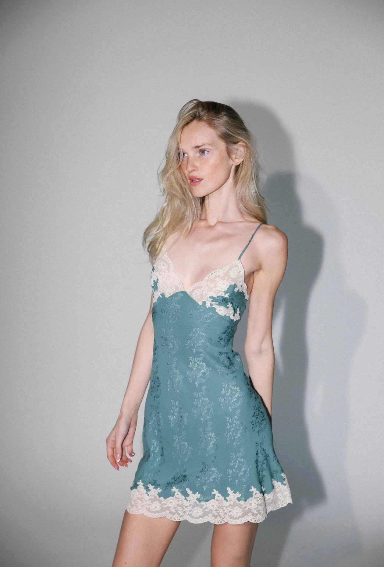 S/S 1998 iconic silk lace slip dress