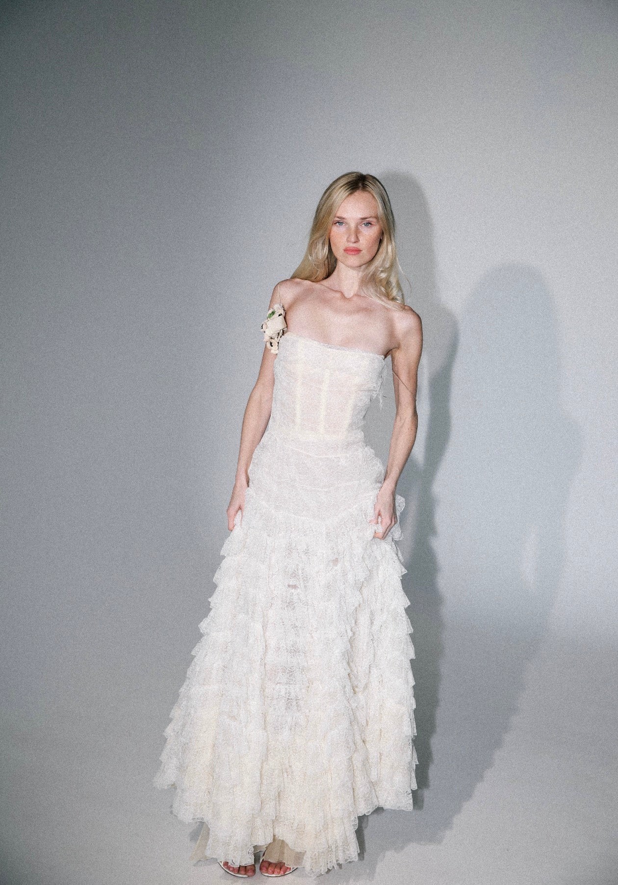 Roberto Cavalli runway F/W 2007 lace gown