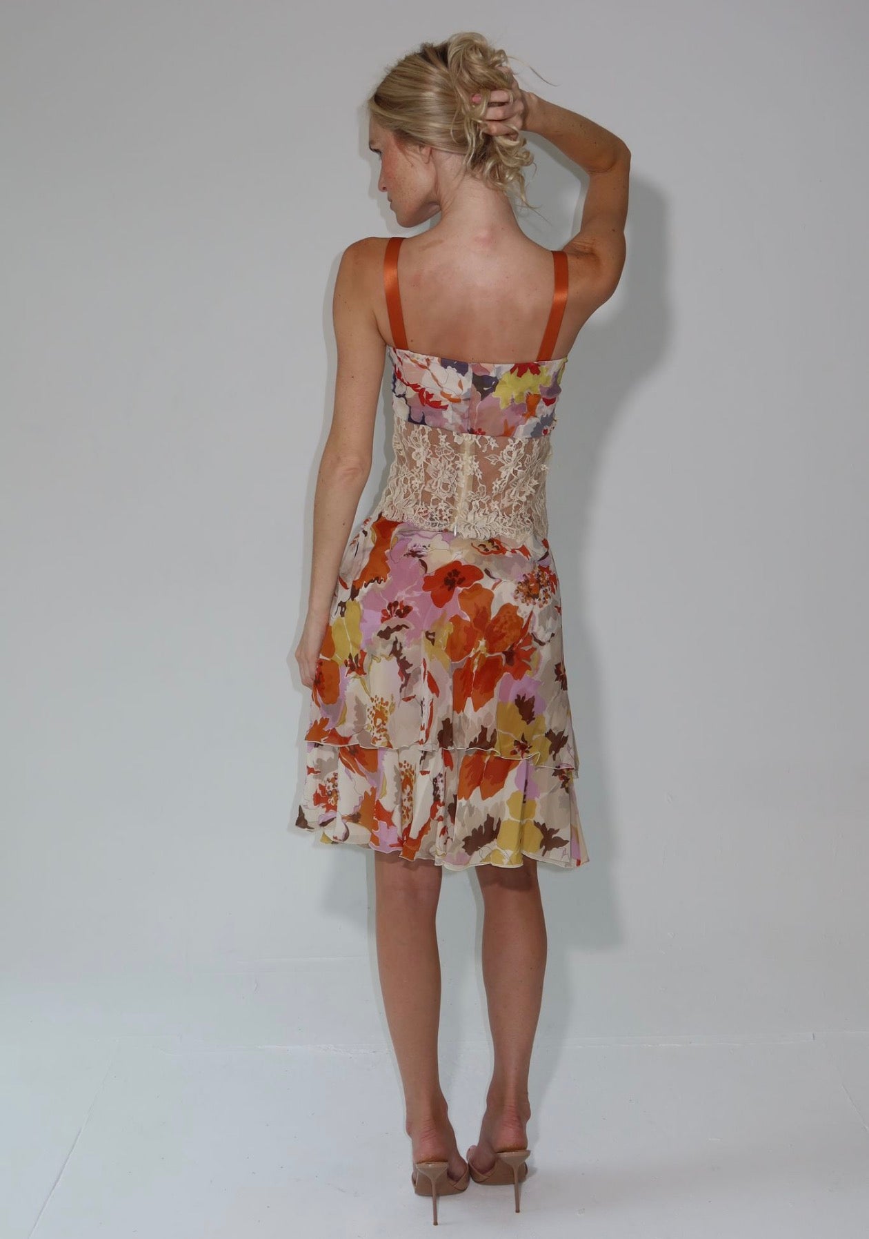 S/S 2005 runway silk & lace set