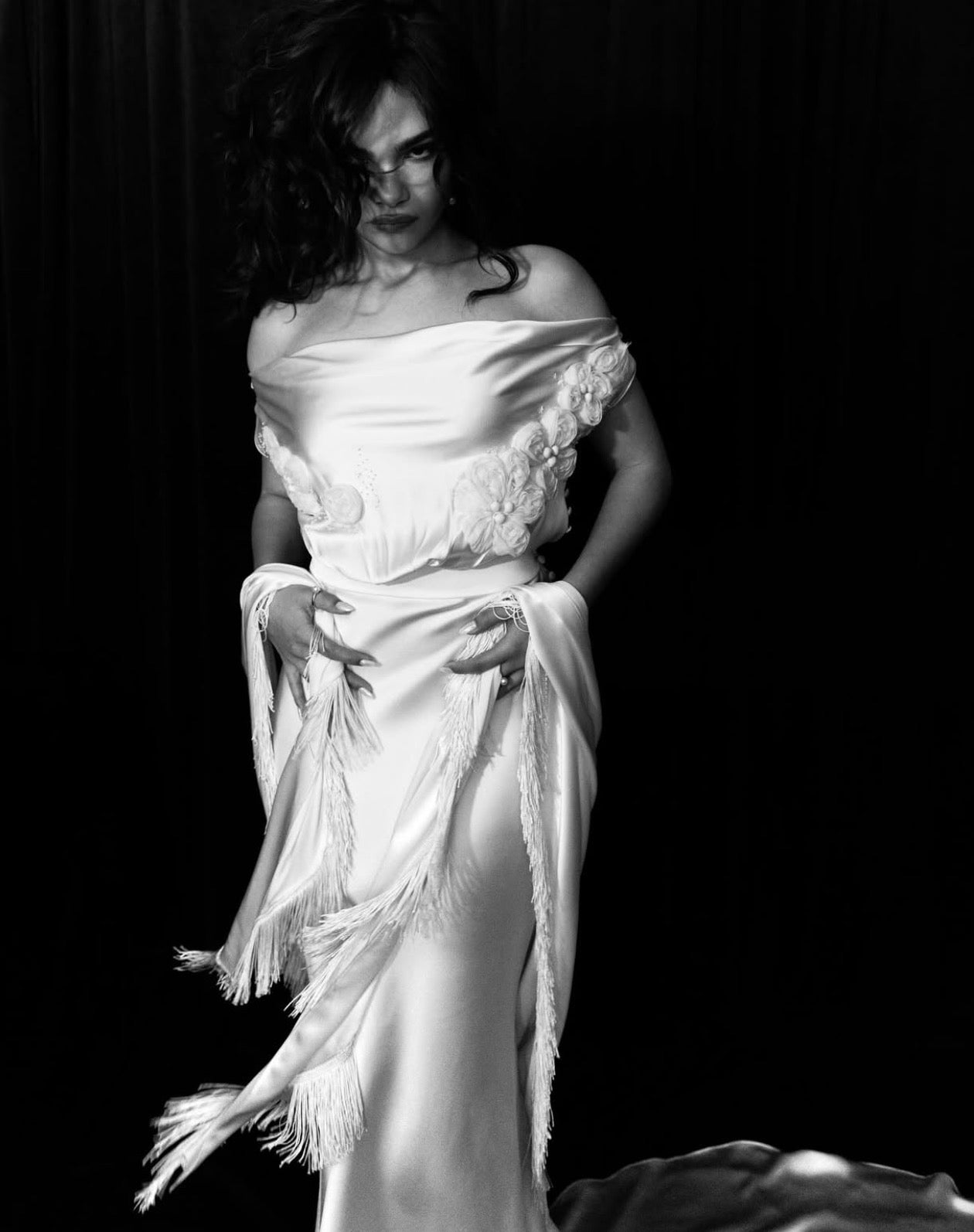 Vintage Galliano ivory gown