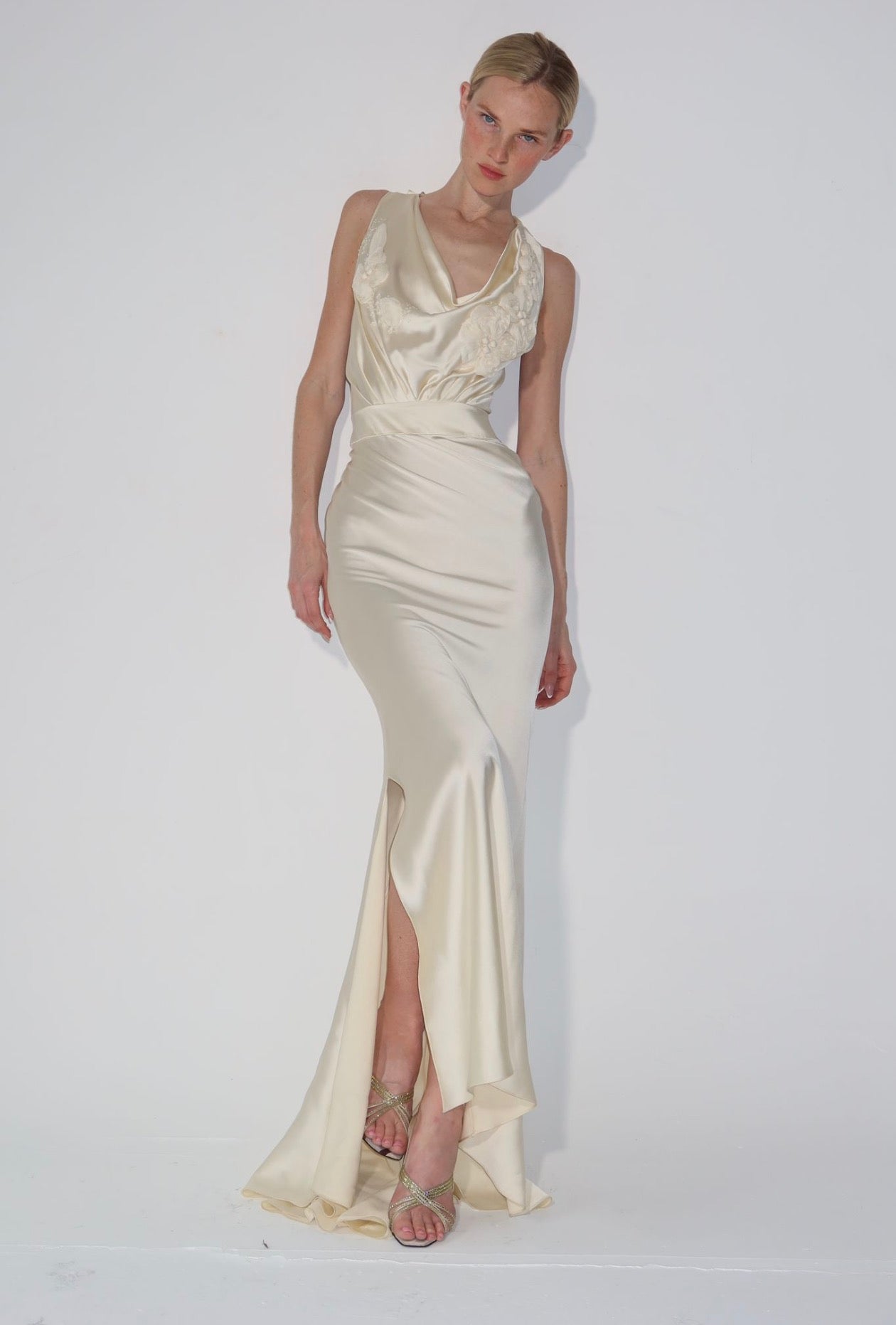 Vintage Galliano ivory gown