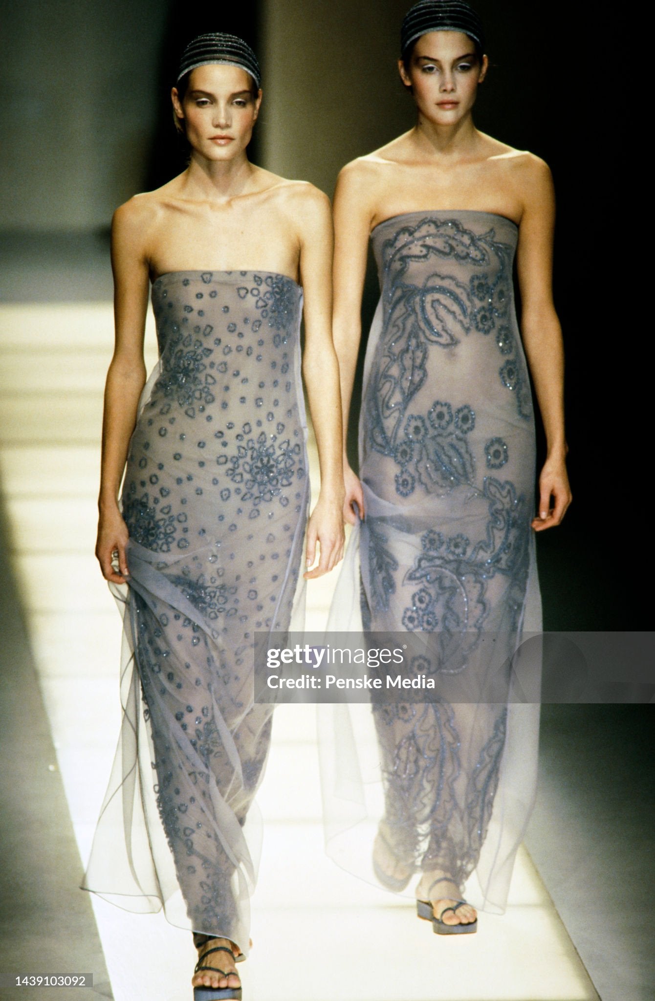 S/S 1999 runway beaded gown